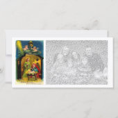 Weihnachtsgeburt Jesu Feiertagskarte (Vorderseite)