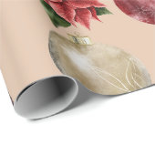 Weihnachtsgeburt Poinsettias Ornaments XMas Geschenkpapier (Rolleneckpunkt)