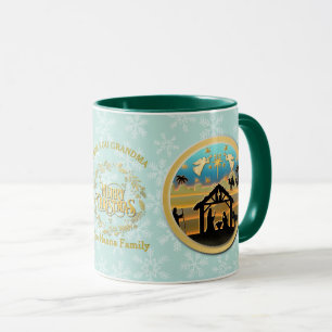 Weihnachtsgeburt und Liebe dich Oma Tasse