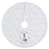 Weihnachtsgeburt (Weiß 1b2) Niedlich Fleece Weihnachtsbaumdecke (Vorderseite)