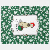 Weihnachtsgeburt (Weiß 1b2) Niedlich Fleecedecke (Vorderseite (Horizontal))