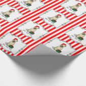 Weihnachtsgeburt (Weiß 1b2) Niedlich Geschenkpapier (Ecke)