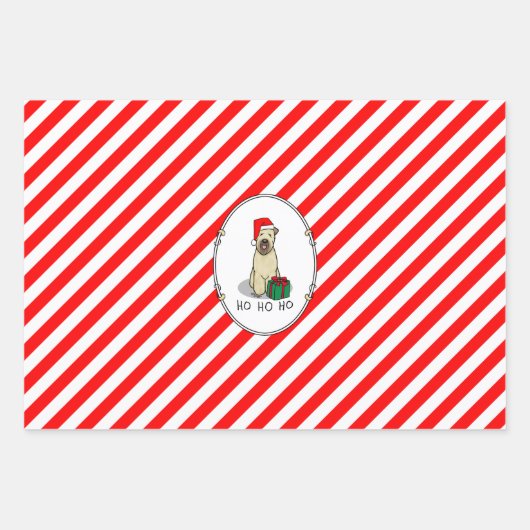 Weihnachtsgeburt (Weiß 1b2) Niedlich Geschenkpapier Set (Vorderseite 2)