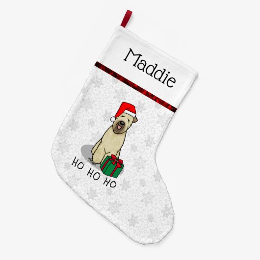 Weihnachtsgeburt (Weiß 1b2) Niedlich Großer Weihnachtsstrumpf (Vorderansicht (hängend))