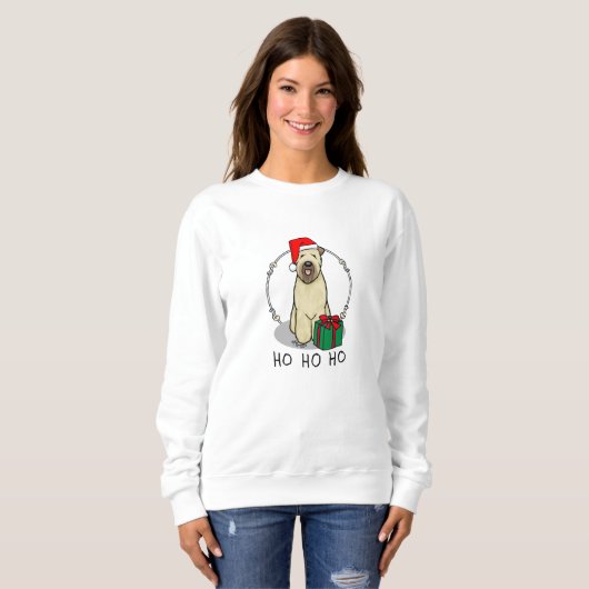 Weihnachtsgeburt (Weiß 1b2) Niedlich Sweatshirt (Vorne ganz)