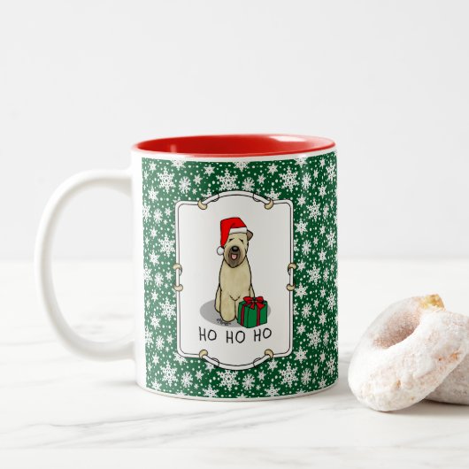 Weihnachtsgeburt (Weiß 1b2) Niedlich Zweifarbige Tasse (Mit Donut)