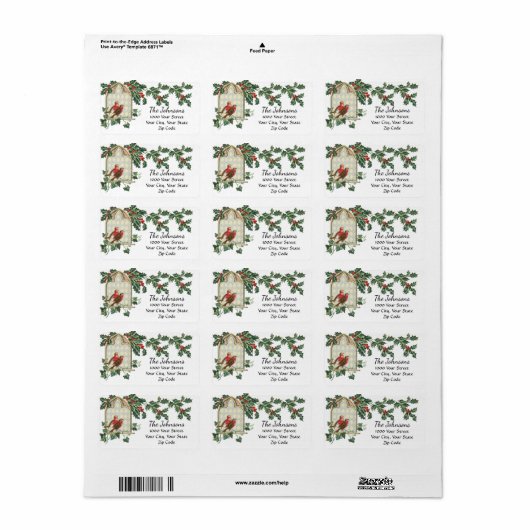 Weihnachtsgeburten - Adressenkennzeichnung Adressaufkleber (Vorne)