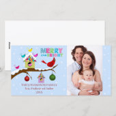 Weihnachtsgeburten-Fotokarten Feiertagskarte (Vorne/Hinten)