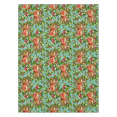 Weihnachtsgeburten Holly Imitate Gold Muster Tischdecke (Vorderseite)