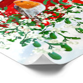 Weihnachtsgeburten im Winter und eine rote Postbox Poster (Ecke)