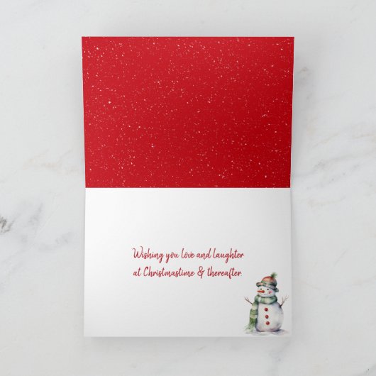 Weihnachtsgeburten Karte (Innenseite)