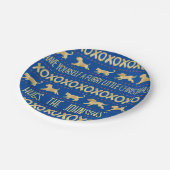 Weihnachtsgeburten Kleine Katzen und Hunde Pappteller (Schrägansicht)