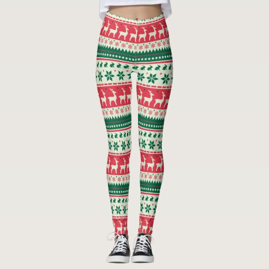 Weihnachtsgeburten Leggings (Vorderseite)