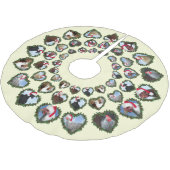 Weihnachtsgeburten Polyester Weihnachtsbaumdecke (Schrägansicht)