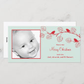 Weihnachtsgeburten Weihnachtsfotokarte Feiertagskarte (Vorne/Hinten)