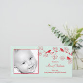 Weihnachtsgeburten Weihnachtsfotokarte Feiertagskarte (Stehend Vorderseite)