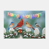 Weihnachtsgeburten & Weihnachtsgarland Fußmatte (Vorderseite)