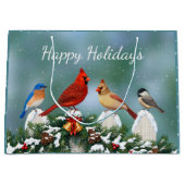 Weihnachtsgeburten & Weihnachtsgarland Große Geschenktüte (Vorderseite)