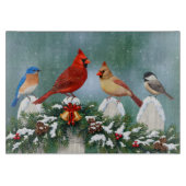 Weihnachtsgeburten & Weihnachtsgarland Schneidebrett (Vorderseite)