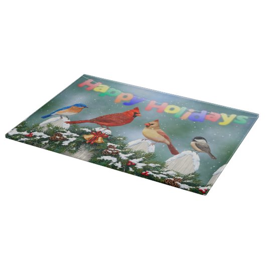 Weihnachtsgeburten & Weihnachtsgarland Schneidebrett (Ecke)