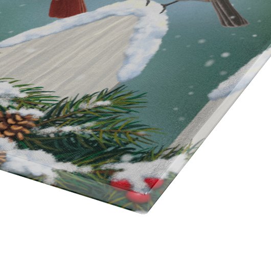 Weihnachtsgeburten & Weihnachtsgarland Schneidebrett (Ecke)