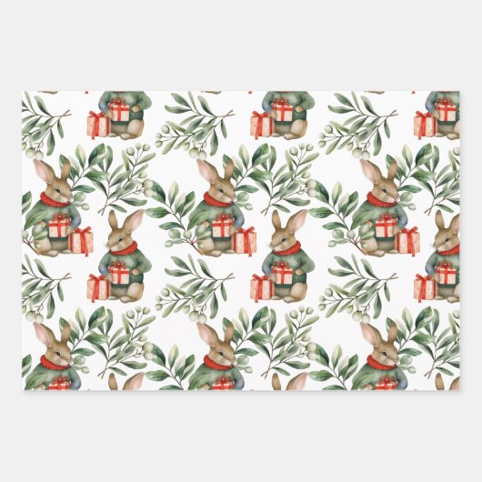 Weihnachtsgeburtenpapier Geschenkpapier Set (Vorderseite 3)