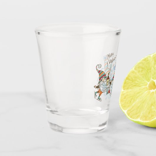 Weihnachtsgeburtglas Schnapsglas (Links)