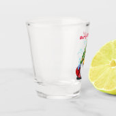 Weihnachtsgeburtglas Schnapsglas (Links)