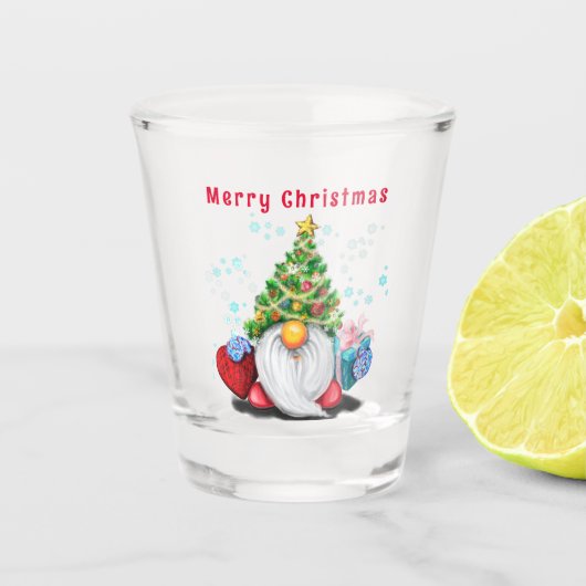 Weihnachtsgeburtglas Schnapsglas (Vorderseite)