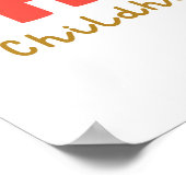 Weihnachtsgeburtplakatdrucke für Kinder Poster (Ecke)