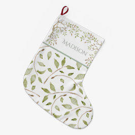 Weihnachtsgeburtsbezeichnung für Aquarellen Großer Weihnachtsstrumpf