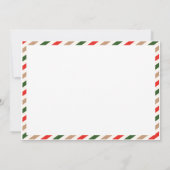 Weihnachtsgeburtseinladung Weihnachtsfest Party Einladung (Rückseite)