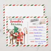 Weihnachtsgeburtseinladung Weihnachtsfest Party Einladung (Vorne/Hinten)