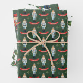 Weihnachtsgeburtskraut gefliest geschenkpapier set (Beispiel)