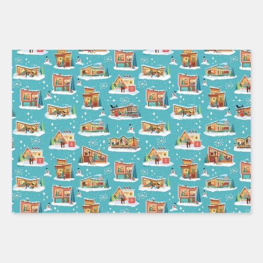 Weihnachtsgeburtspapier aus dem Mittelalter Geschenkpapier Set (Vorderseite)