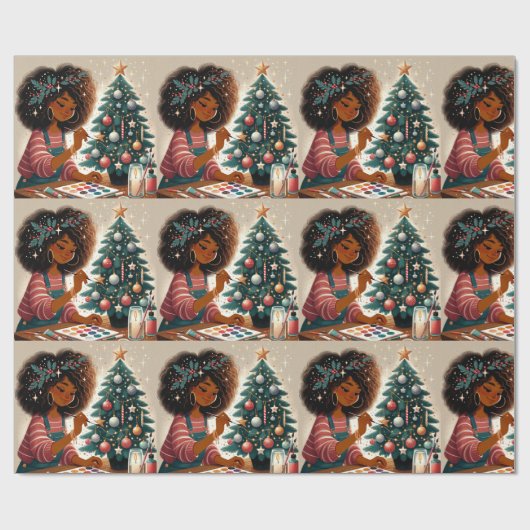 Weihnachtsgeburtspapier Geschenkpapier (Flach)