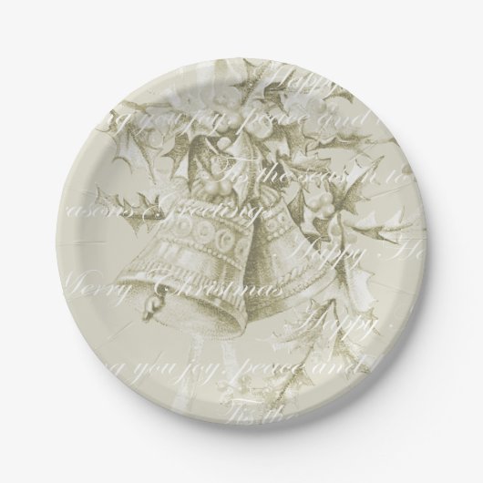 Weihnachtsgeburtspasseln neutral pappteller (Vorderseite)