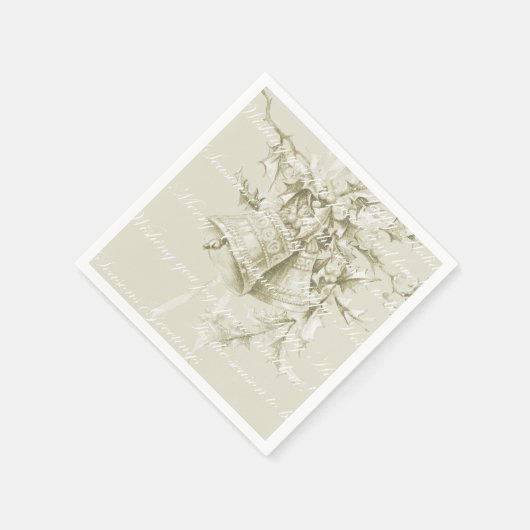 Weihnachtsgeburtspasseln neutral serviette (Ecke)