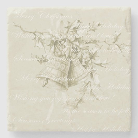 Weihnachtsgeburtspasseln neutral steinuntersetzer (Vorderseite)