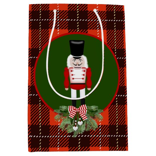 Weihnachtsgeburtssaison Nokcracker Party Tasche Mittlere Geschenktüte (Vorderseite)