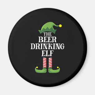 Weihnachtsgeburtstag mit Biertrinken Magnet