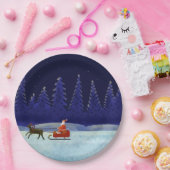 Weihnachtsgeburtstag Rentierschwamm Weihnachtsnach Pappteller (Party)