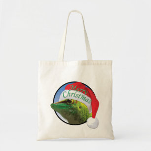 WeihnachtsGecko - Budget-Tasche Tragetasche