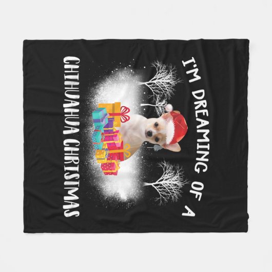 Weihnachtsgedankenfamilie Fleecedecke (Vorderseite (Horizontal))