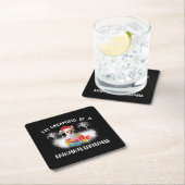 Weihnachtsgedankenfamilie Rechteckiger Pappuntersetzer (Vor Ort)