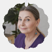 Weihnachtsgedenken-Foto Ornament Karte (Rückseite)