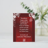 Weihnachtsgedicht Deutsch , Postkarte hinzufügen (Stehend Vorderseite)