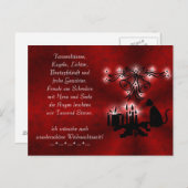 Weihnachtsgedicht Deutsch , Postkarte hinzufügen (Vorne/Hinten)