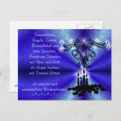 Weihnachtsgedicht Deutsch , Postkarte hinzufügen (Vorne/Hinten)