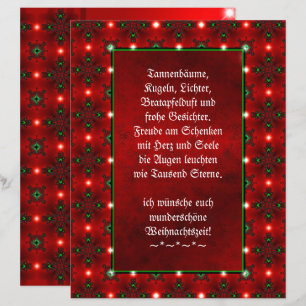 Weihnachtsgedicht Deutsch , Text hinzufügen